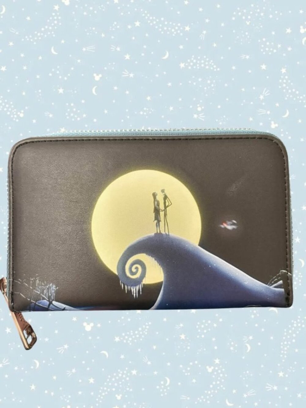 Loungefly The Nightmare Before Christmas Jack and Sally Zip-Around Wallet